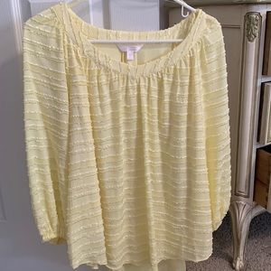 Soft yellow blouse